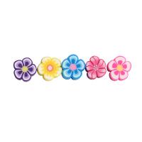 Polymer Clay Jewelry Beads, Plum Blossom, brushwork, DIY 9.3mm 