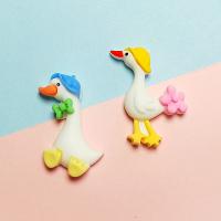 Mobile Phone DIY Decoration, Resin, Duck & enamel 