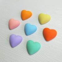 Mobile Phone DIY Decoration, Resin, Heart, epoxy gel 18mm 