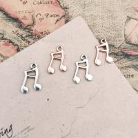 Zinc Alloy Jewelry Pendants, Music Note, plated 