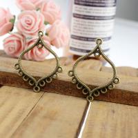 Zinc Alloy Charm Connector, plated, antique bronze color 