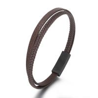 Leder Ehepaar Armband, mit Zinklegierung, Einbrennlack, Doppelschicht & Modeschmuck & unisex, keine, 10mm, Länge:ca. 8.27 ZollInch, verkauft von PC