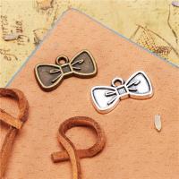 Zinc Alloy Jewelry Pendants, Bowknot, plated, DIY 