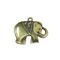 Zinc Alloy Animal Pendants, Elephant, plated, DIY 