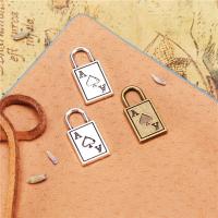 Zinc Alloy Jewelry Pendants, Lock, plated, DIY 