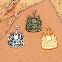 Zinc Alloy Jewelry Pendants, Cake, plated, DIY 