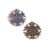 Zinc Alloy Jewelry Pendants, Snowflake, plated, DIY & hollow 20mm 