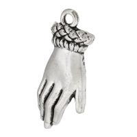 Zinc Alloy Jewelry Pendants, Hand, plated, Unisex Approx 2mm 