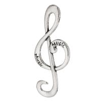 Zinc Alloy Jewelry Pendants, Music Note, plated, Unisex 