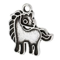 Pendentifs animaux en alliage de zinc, cheval, Placage, unisexe, plus de couleurs à choisir Environ 2mm, Vendu par kg