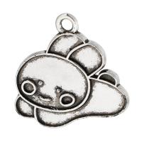 Pendentifs animaux en alliage de zinc, lapin, Placage, unisexe, plus de couleurs à choisir Environ 2mm, Vendu par kg