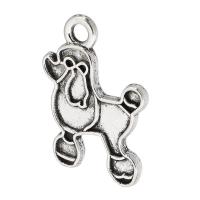 Pendentifs animaux en alliage de zinc, chien, Placage, unisexe, plus de couleurs à choisir Environ 2mm, Vendu par kg