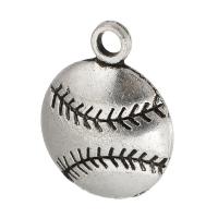 Zinc Alloy Jewelry Pendants, Baseball, plated, Unisex Approx 2.5mm 