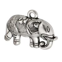 Pendentifs animaux en alliage de zinc, éléphant, Placage, unisexe, plus de couleurs à choisir Environ 2.5mm, Vendu par kg