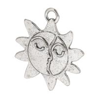 Zinc Alloy Jewelry Pendants, Sun, plated, Unisex Approx 2.5mm 