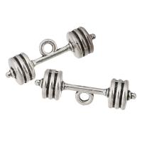 Zinc Alloy Jewelry Pendants, Barbell, plated, Unisex Approx 2mm 