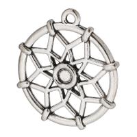 Zinc Alloy Jewelry Pendants, Flower, plated, Unisex & hollow Approx 2mm 