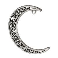 Zinc Alloy Jewelry Pendants, Moon, plated, Unisex & hollow Approx 2mm 