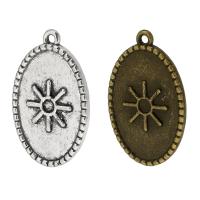 Zinc Alloy Jewelry Pendants, Oval, plated, Unisex Approx 1mm, Approx 