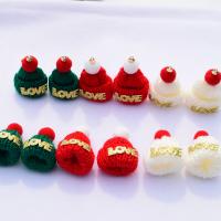 Zinc Alloy Jewelry Pendants, Caddice, with Zinc Alloy, Christmas Hat, gold color plated, DIY 