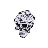 El esmalte Broche, aleación de zinc, Calavera, unisexo, 30x40mm, 10PCs/Grupo, Vendido por Grupo