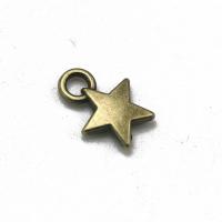 Zinc Alloy Star Pendant, plated 