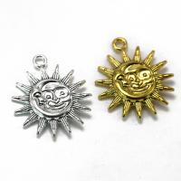 Zinc Alloy Jewelry Pendants, Sun, plated 