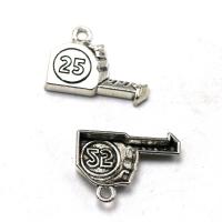 Zinc Alloy Jewelry Pendants, plated, silver color 