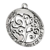 Zinc Alloy Jewelry Pendants, Tree, plated, Unisex & hollow Approx 2mm 