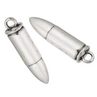 Zinc Alloy Jewelry Pendants, Bullet, plated, Unisex Approx 3mm 