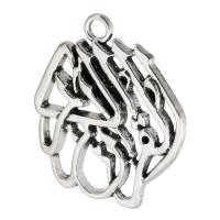 Zinc Alloy Hollow Pendants, plated, Unisex Approx 3mm 