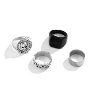 En alliage de zinc Bague, Placage, 4 pièces & pour homme, 19mm Vendu par fixé