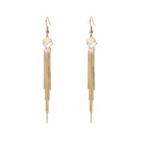 Fashion Fringe Earrings, Brass, plated, for woman 