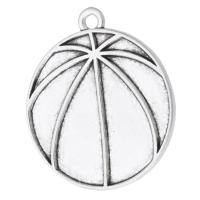 Zinc Alloy Jewelry Pendants, Basketball, plated, Unisex Approx 2mm 