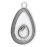 Zinc Alloy Jewelry Pendants, Teardrop, plated, Unisex Approx 2mm 