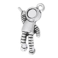 Zinc Alloy Jewelry Pendants, Astronaut, plated, Unisex Approx 1mm 