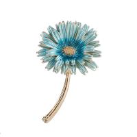 Broche émail, alliage de zinc, margueritepâquerette, Placage de couleur d'or, pour femme, plus de couleurs à choisir Vendu par lot