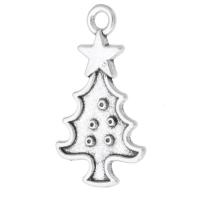 Zinc Alloy Christmas Pendants, Christmas Tree, plated, Unisex Approx 2mm 