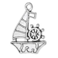 Zinc Alloy Jewelry Pendants, Ship, plated, Unisex Approx 2mm 