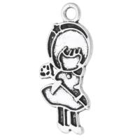 Zinc Alloy Jewelry Pendants, Girl, plated, Unisex Approx 2mm 