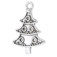 Zinc Alloy Christmas Pendants, Christmas Tree, plated, Unisex Approx 2mm 