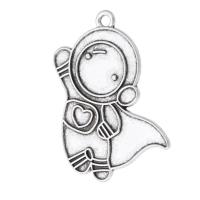 Zinc Alloy Jewelry Pendants, Astronaut, plated, Unisex Approx 2mm 