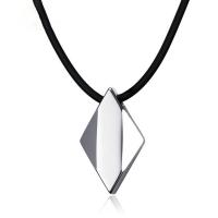 Collier de bijoux de titane, corde de cire, avec Acier de tungstène, avec 1.57inch chaînes de rallonge, poli, bijoux de mode & pour homme Environ 16.54 pouce, Vendu par PC