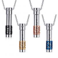 304 Stainless Steel Perfume Bottle Necklace, Vacuum Ion Plating, fashion jewelry & for woman Approx 19.69 Inch 