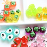 Mobile Phone DIY Decoration, Resin, Fruit, epoxy gel 