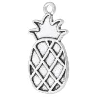 Zinklegierung Obst Anhänger, Ananas, plattiert, unisex, keine, 13x27x1.5mm, Bohrung:ca. 2mm, verkauft von kg