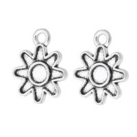 Zinklegierung Blume Anhänger, Sonne, plattiert, unisex, keine, 13x16x1.5mm, Bohrung:ca. 1.5mm, verkauft von kg