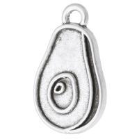 Zinklegierung Obst Anhänger, Avocado, plattiert, unisex, keine, 11x19x2mm, Bohrung:ca. 2mm, verkauft von kg