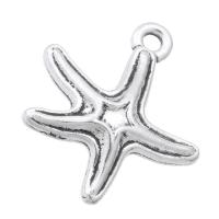 Zinc Alloy Jewelry Pendants, Starfish, plated, Unisex Approx 2mm 