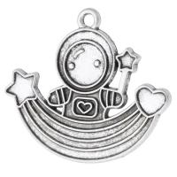 Zinc Alloy Jewelry Pendants, Astronaut, plated, Unisex Approx 2mm 